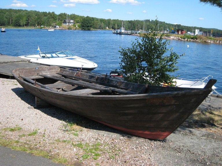 Sommaskep vid Torp�ns f�rjel�ge i Ydre